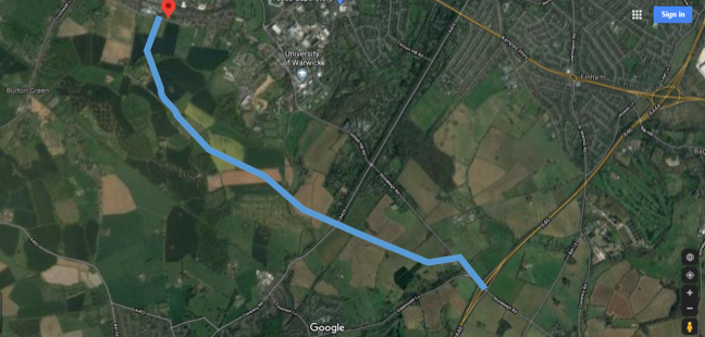 Proposed route for A46 link road